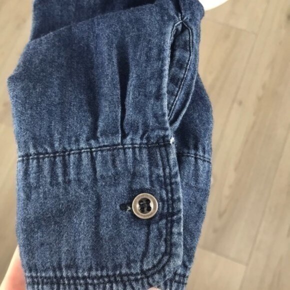 Ali & Kris Blue Button Down Shirt Size M - Picture 6 of 8